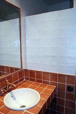 Baño de la habitación Marrn